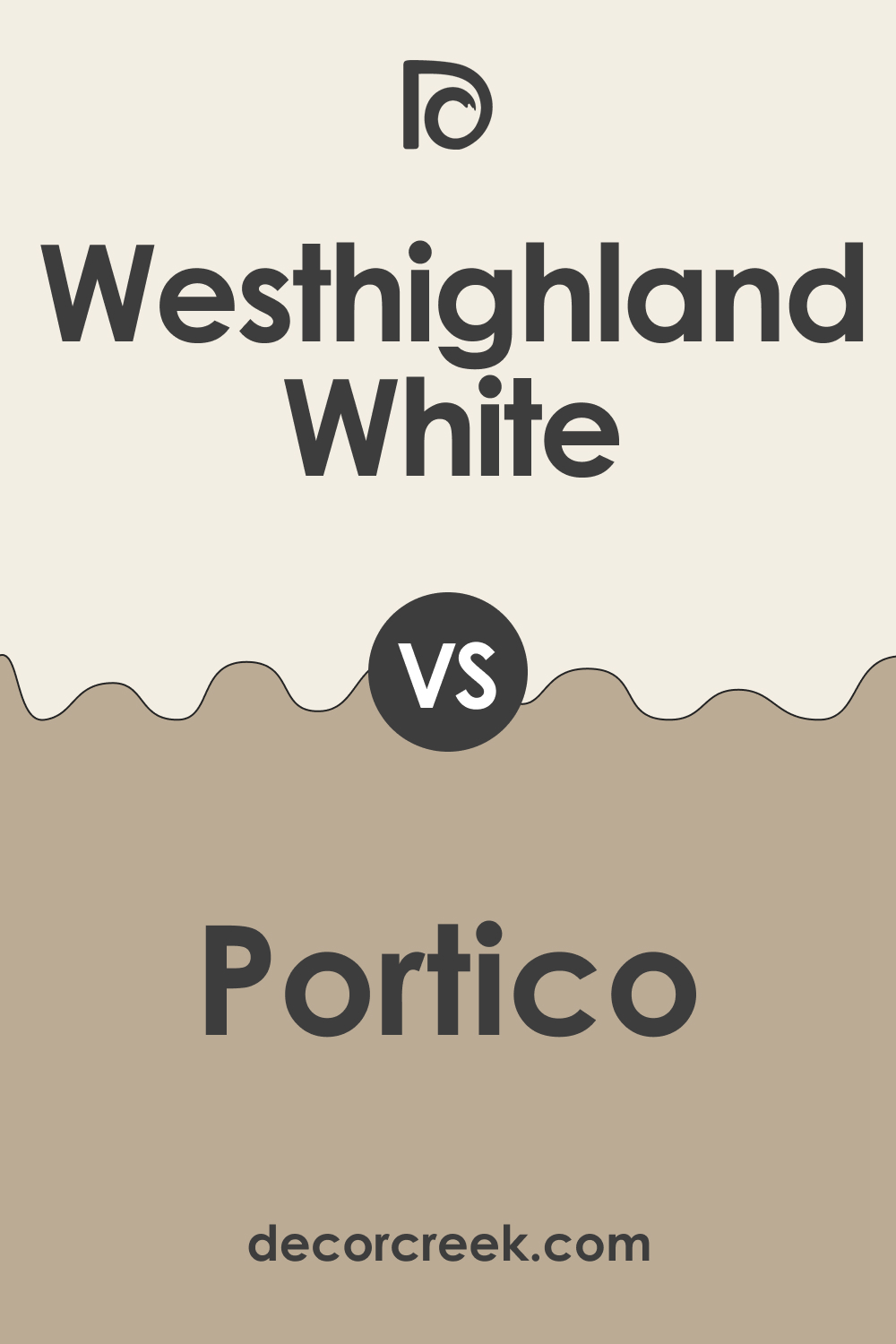 SW 7566 Westhighland White vs. SW 7548 Portico