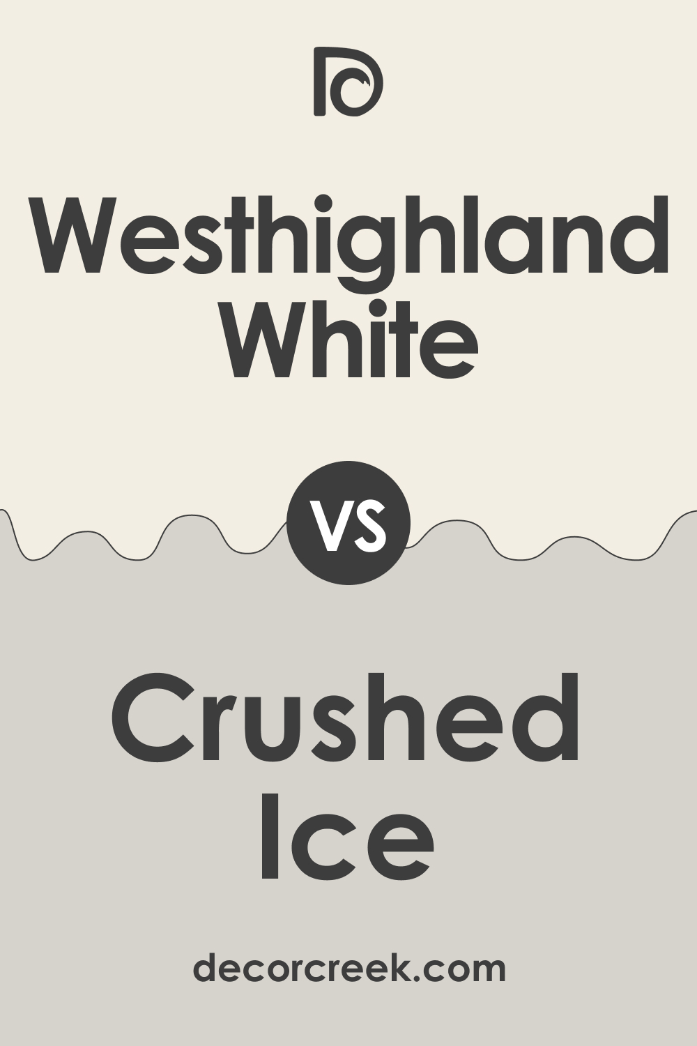 SW 7566 Westhighland White vs. SW 7647 Crushed Ice