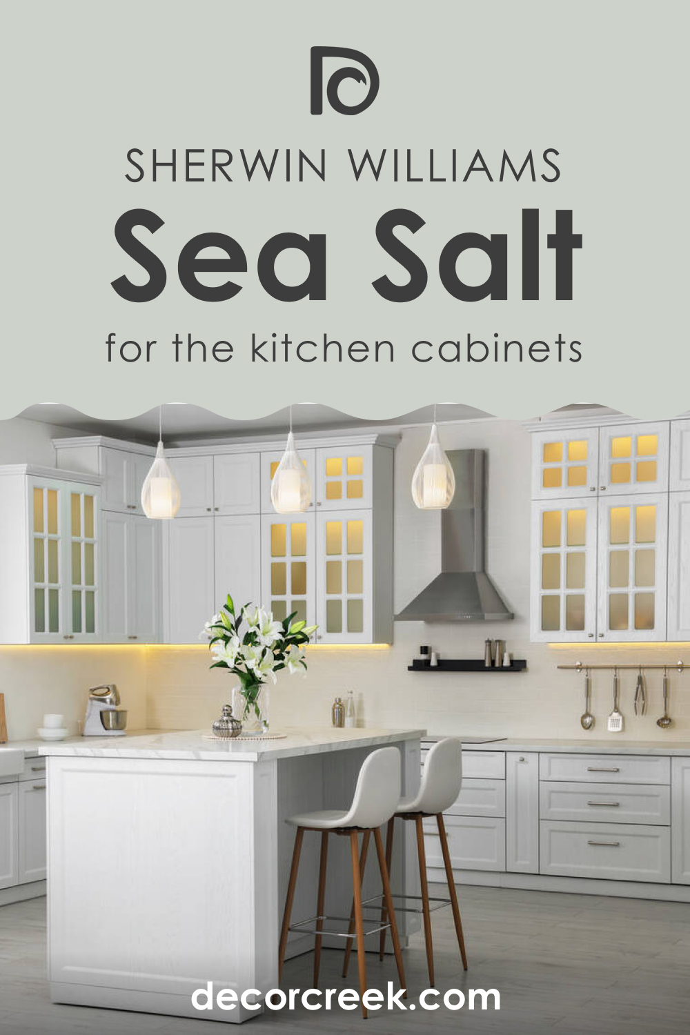 How to Use Sea Salt SW 6204 for the Kitchen Cabinets?