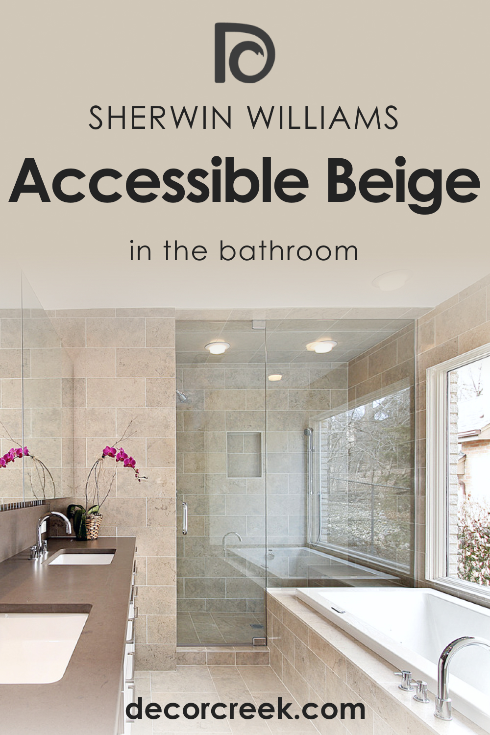 How to Use Accessible Beige SW 7036 in the Bathroom?