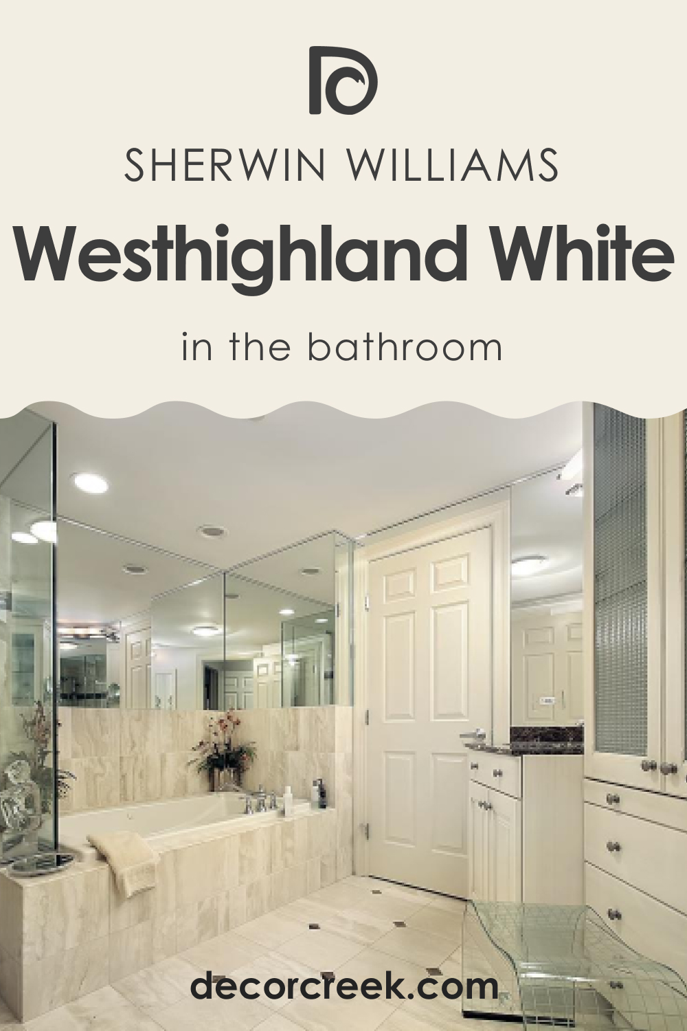 How to Use SW 7566 Westhighland White in the Bathroom?