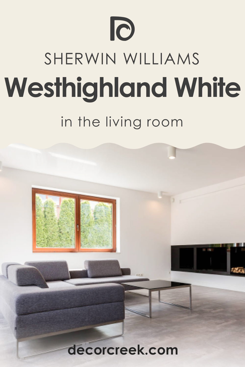 How to Use SW 7566 Westhighland White in the Living Room?