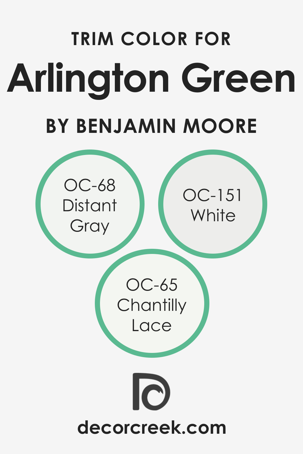 Trim Colors of Arlington Green 580