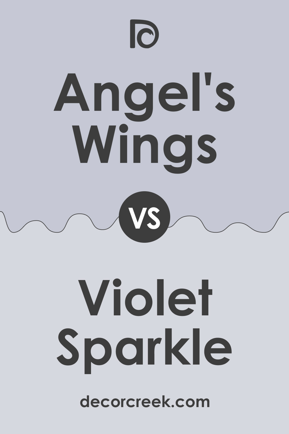 Angel's Wings 1423 vs. BM 1422 Violet Sparkle