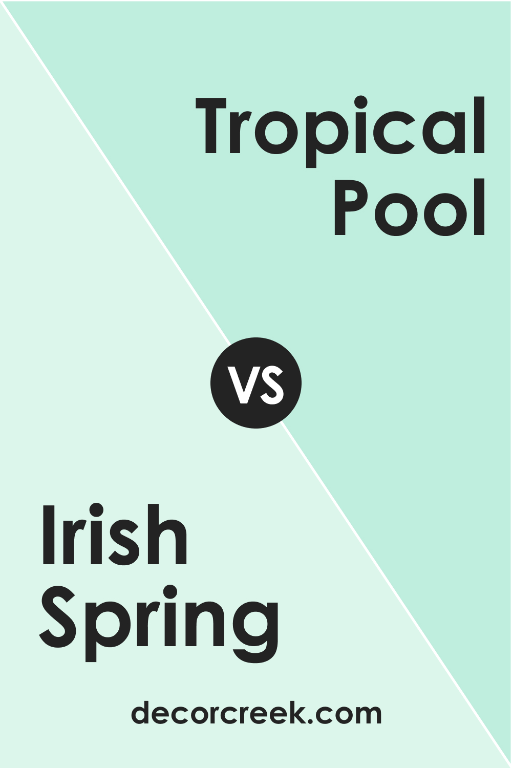 Irish Spring 2038-70 vs. BM 2038-60 Tropical Pool