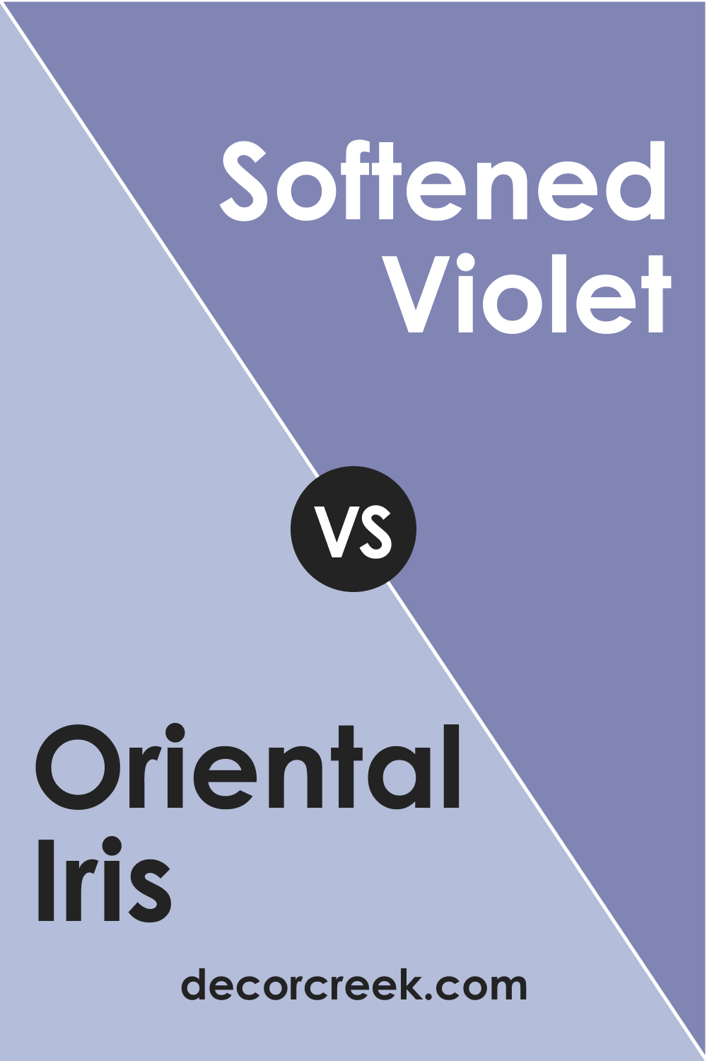 Oriental Iris 1418 vs. BM 1420 Softened Violet