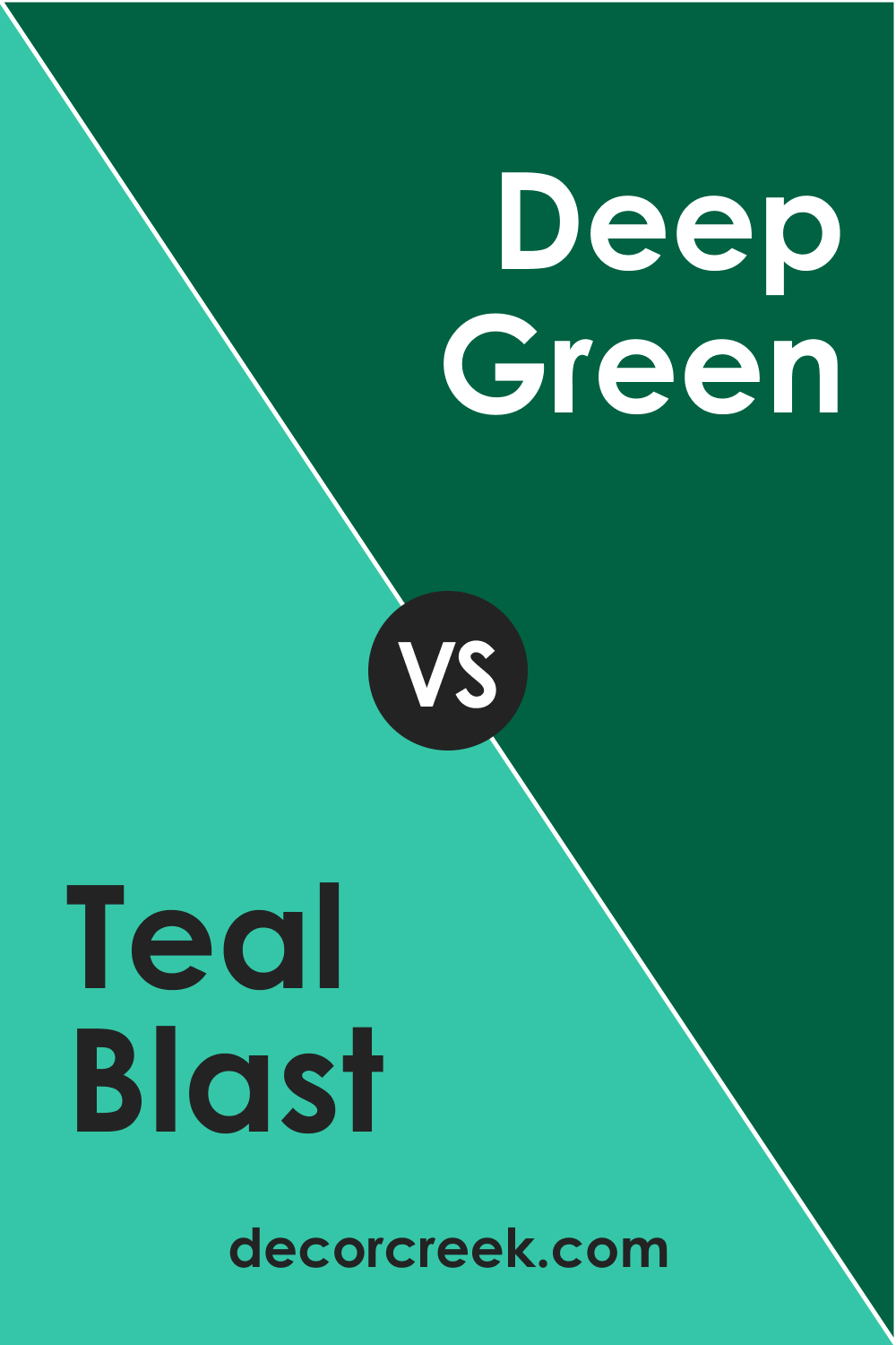 Teal Blast 2039-40 vs. BM 2039-10 Deep Green