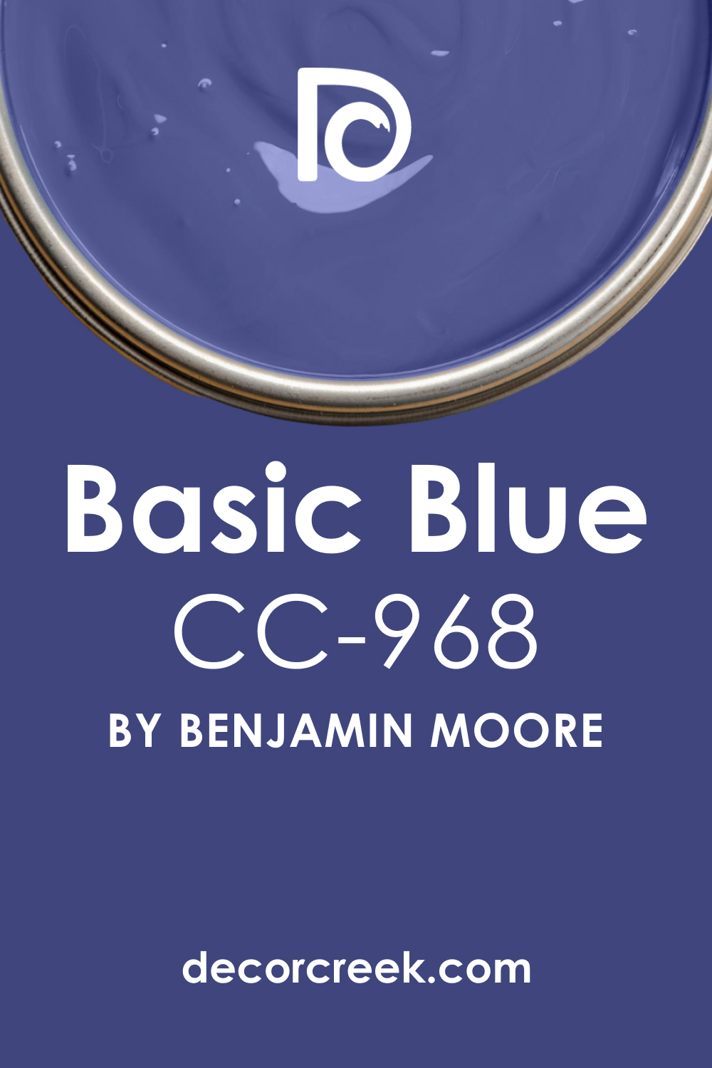 Basic Blue CC-968 Paint Color by Benjamin Moore