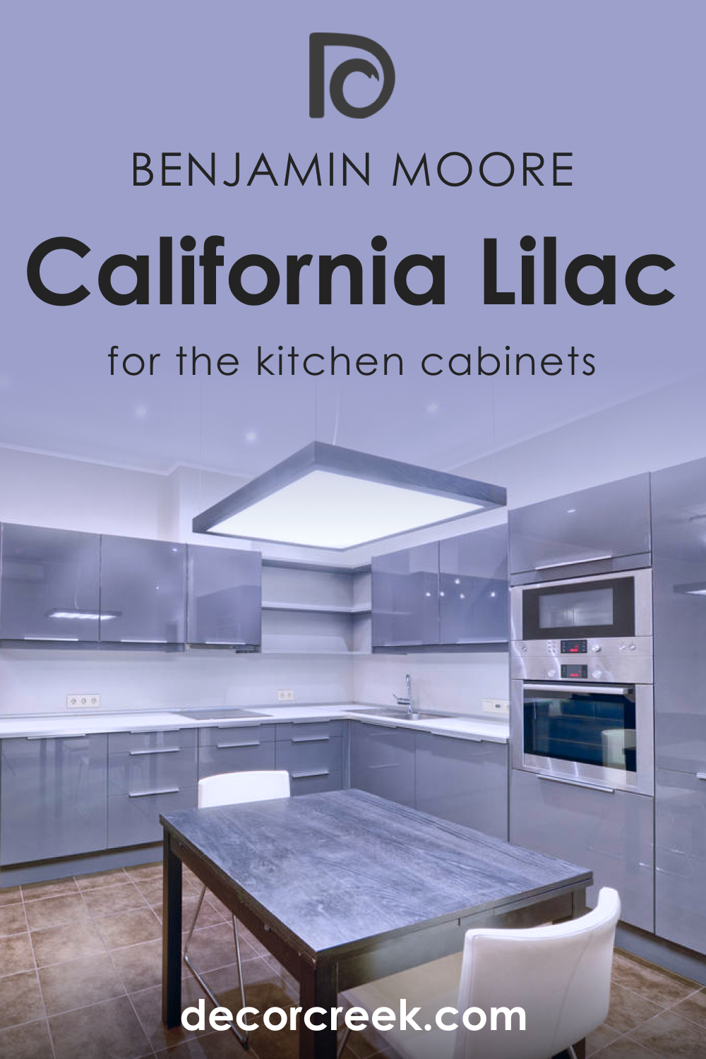 How to Use California Lilac 2068-40 on the Kitchen Cabinets?
