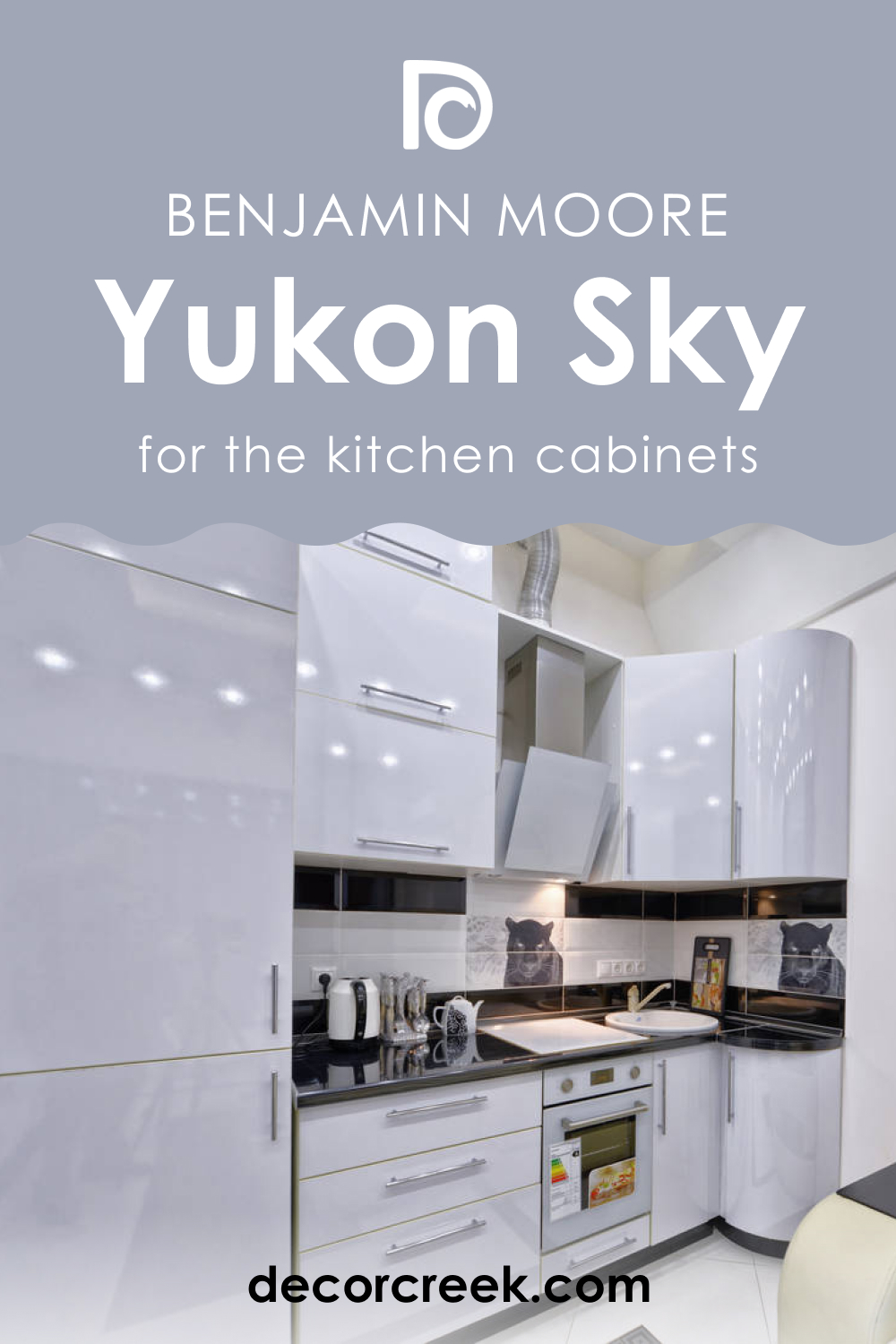 How to Use Yukon Sky 1439 on the Kitchen Cabinets?