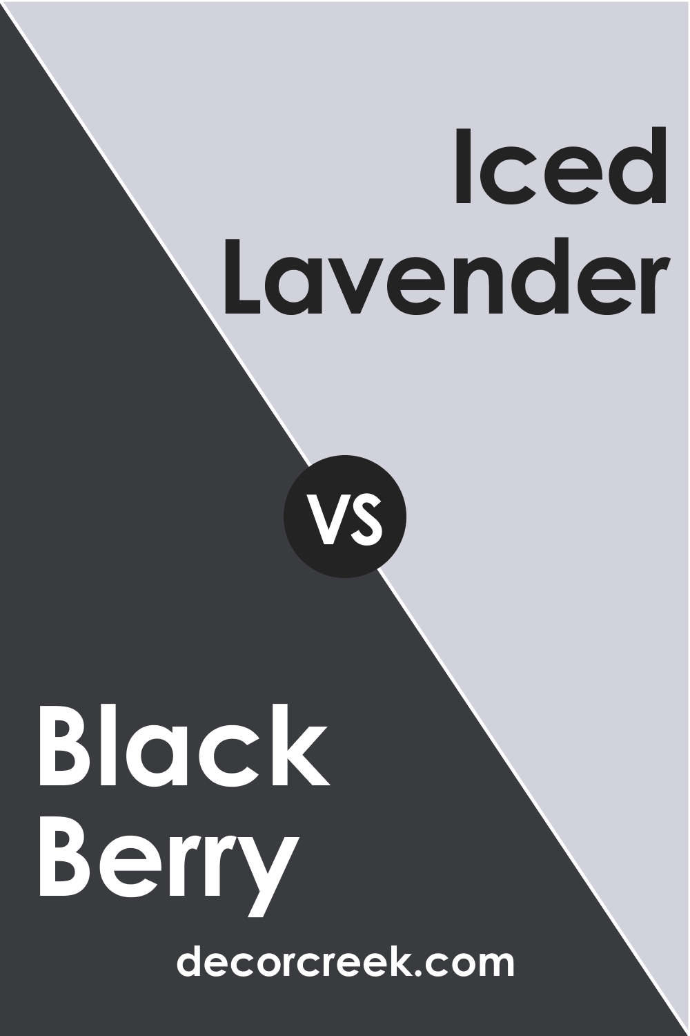 Black Berry 2119-20 vs. BM 1410 Iced Lavender