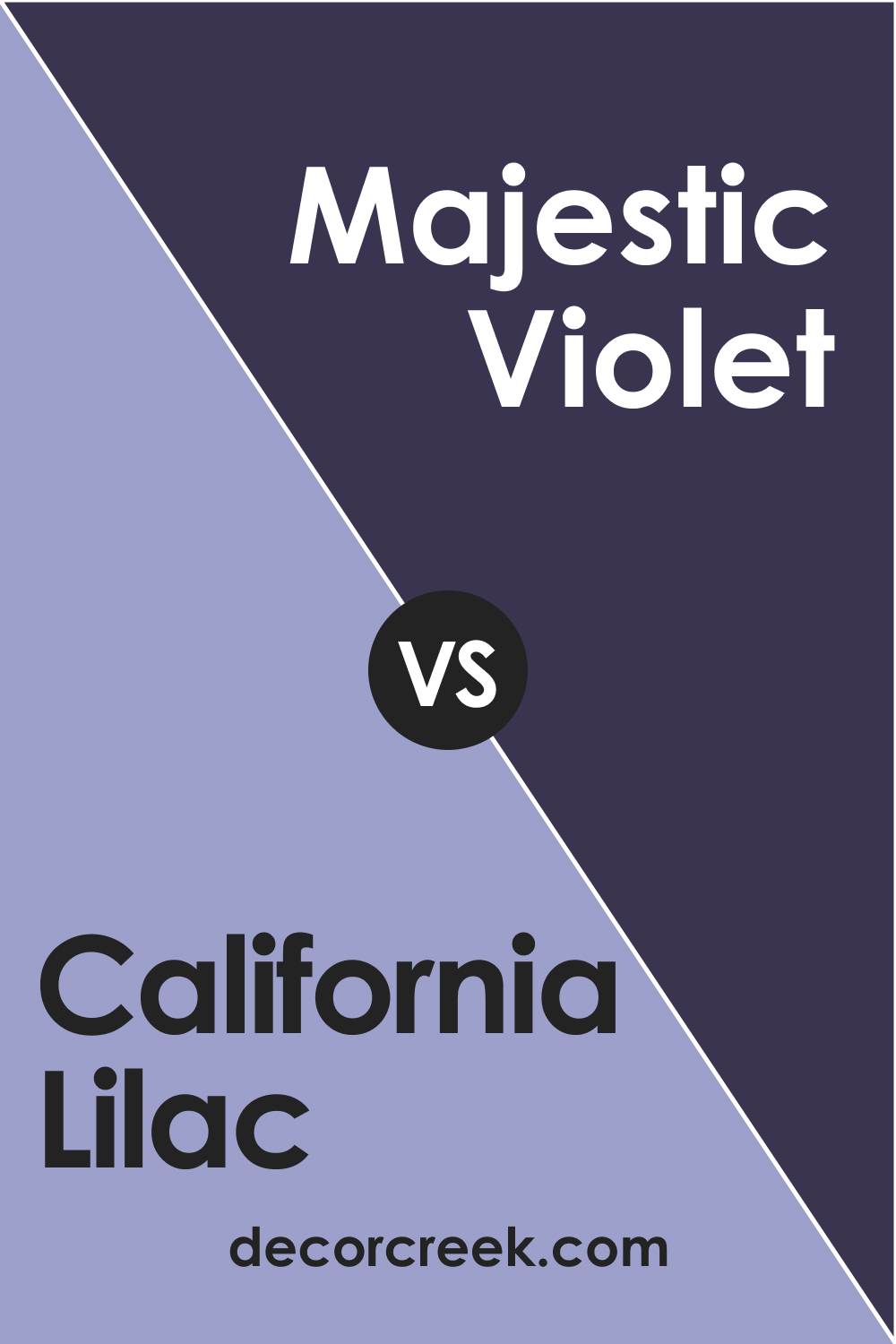 California Lilac 2068-40 vs. BM 2068-10 Majestic Violet