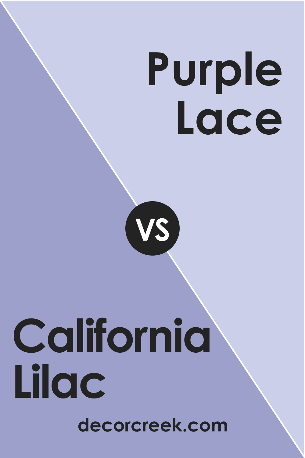 California Lilac 2068-40 vs. BM 2068-60 Purple Lace