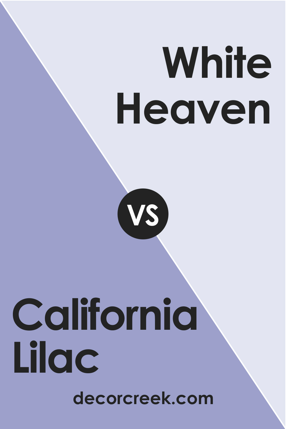 California Lilac 2068-40 vs. BM 2068-70 White Heaven