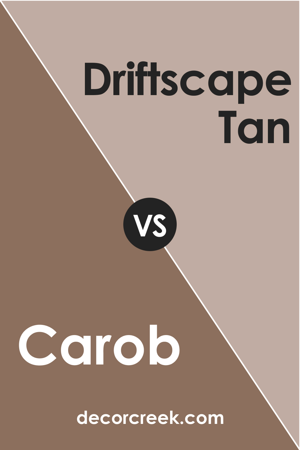 Carob AF-160 vs. BM 2106-50 Driftscape Tan