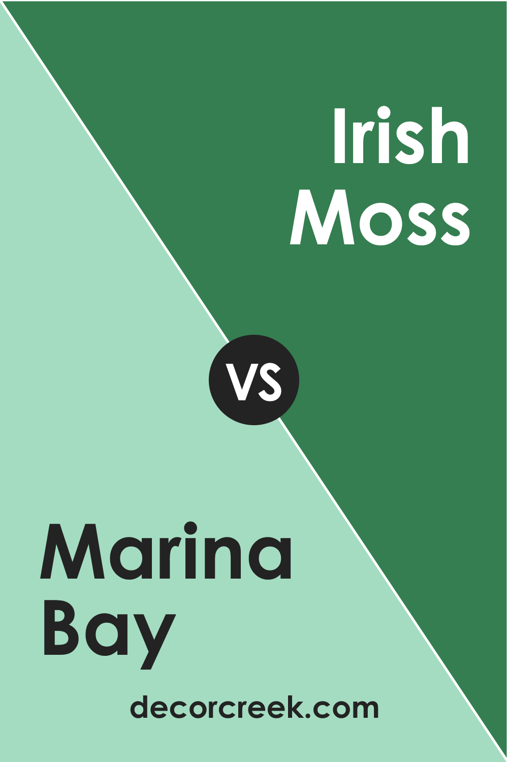 Marina Bay 2036-50 vs. BM 2036-20 Irish Moss