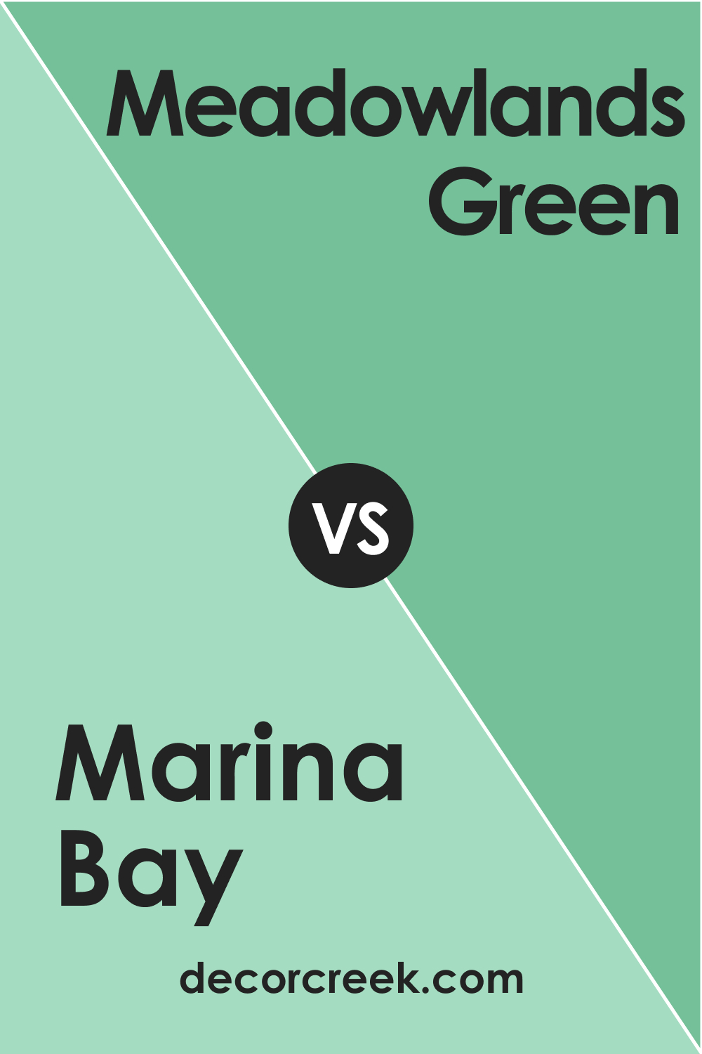 Marina Bay 2036-50 vs. BM 2036-40 Meadowlands Green