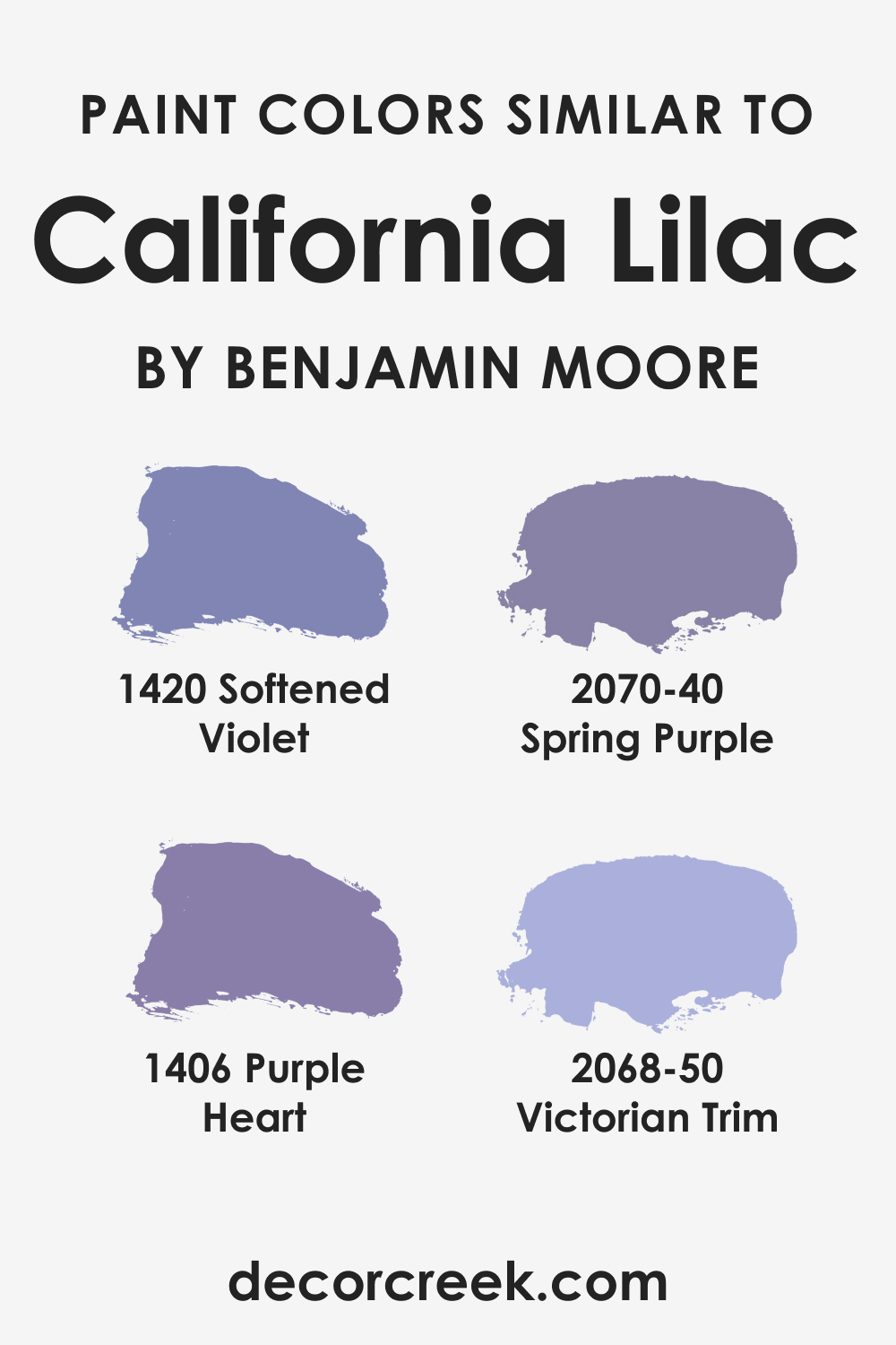 Colors Similar to California Lilac 2068-40