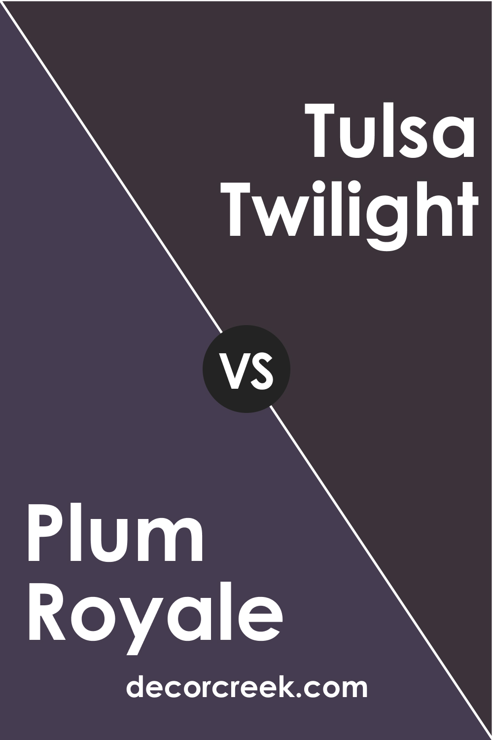 Plum Royale 2070-20 vs. BM 2070-10 Tulsa Twilight