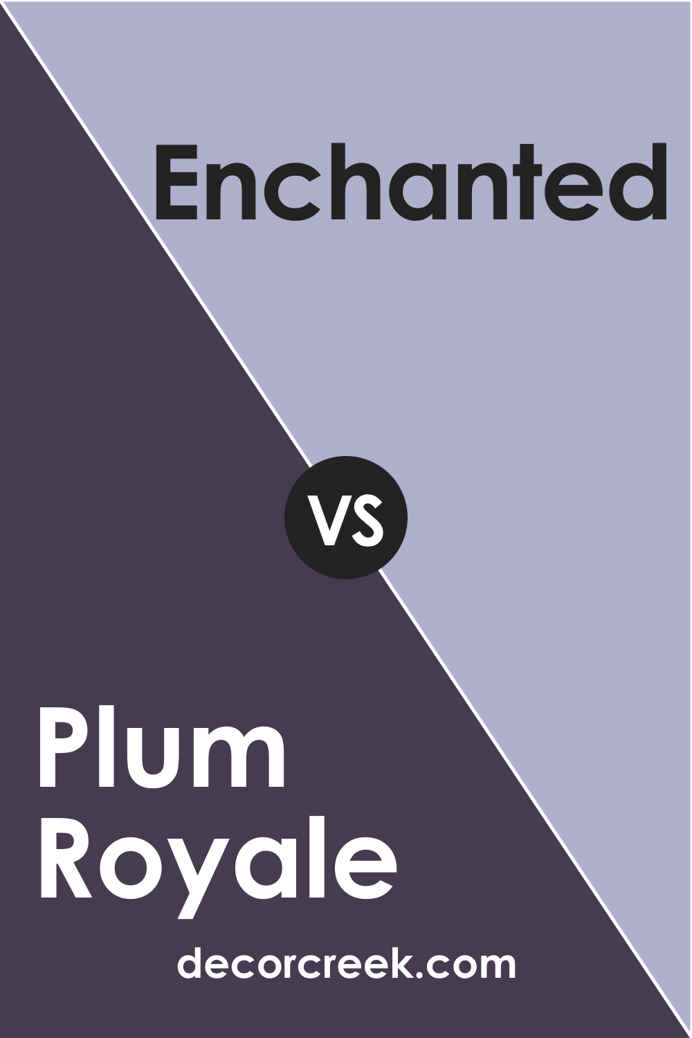 Plum Royale 2070-20 vs. BM 2070-50 Enchanted