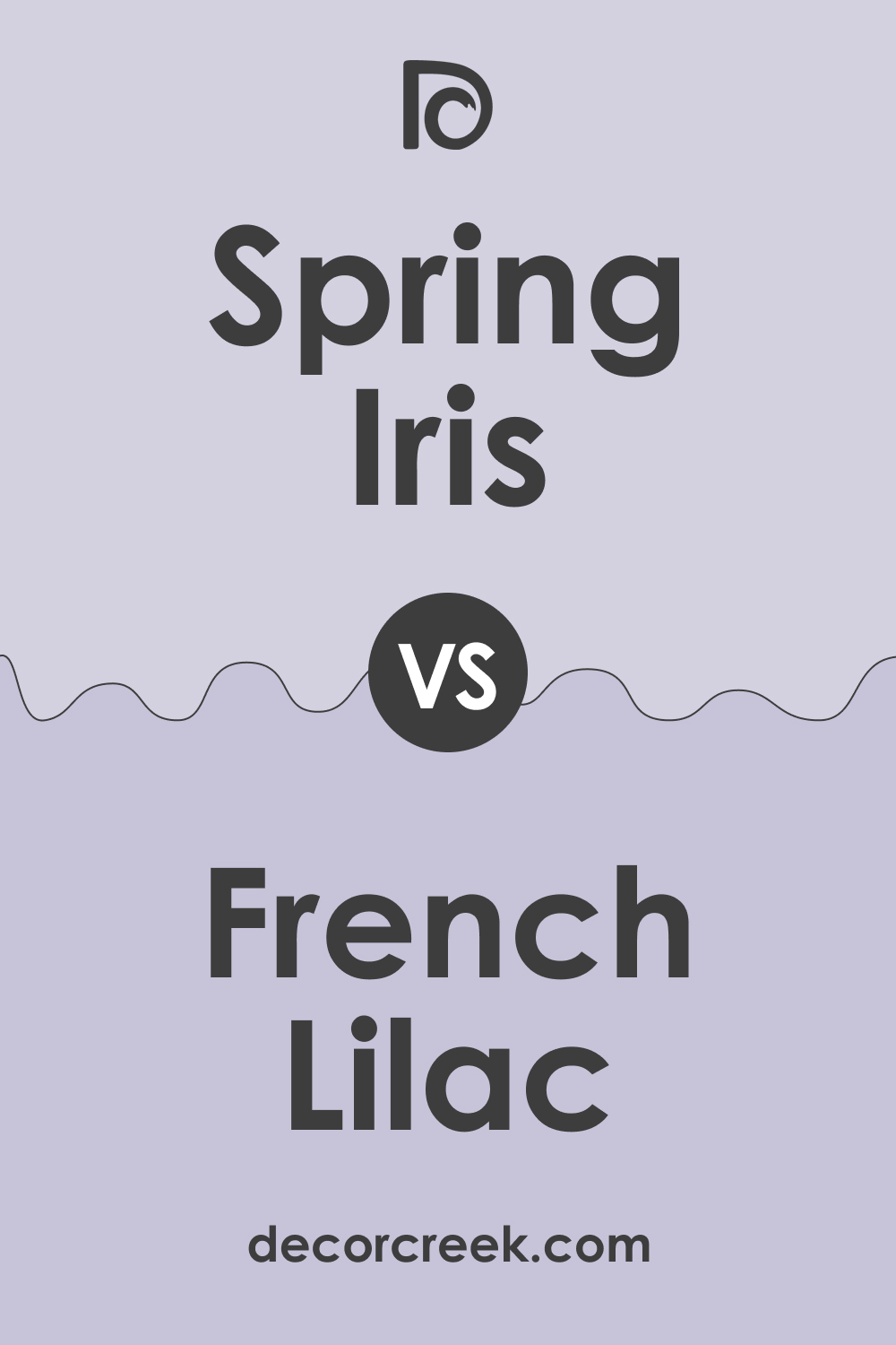 Spring Iris 1402 vs. BM 1403 French Lilac
