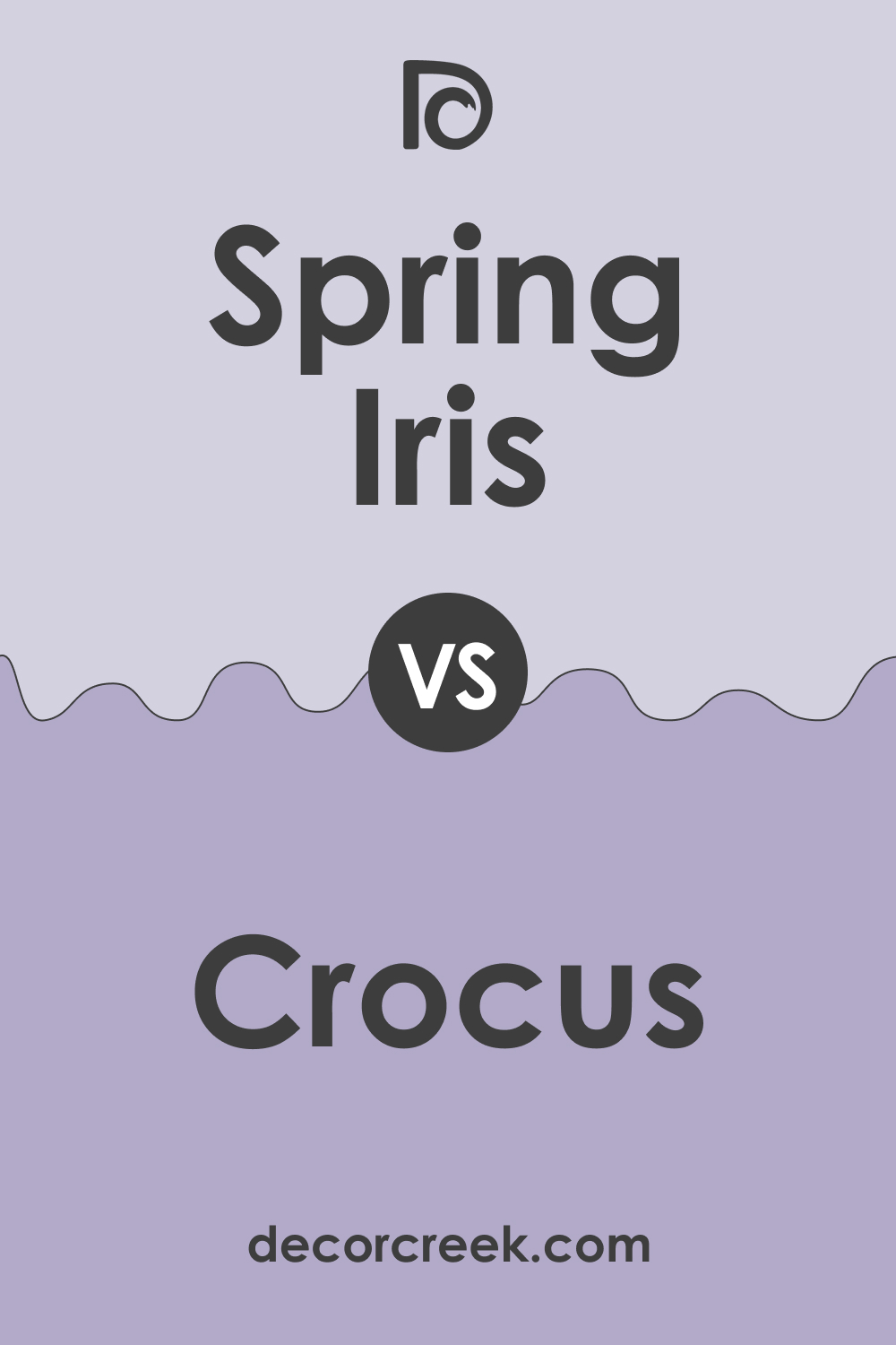 Spring Iris 1402 vs. BM 1404 Crocus