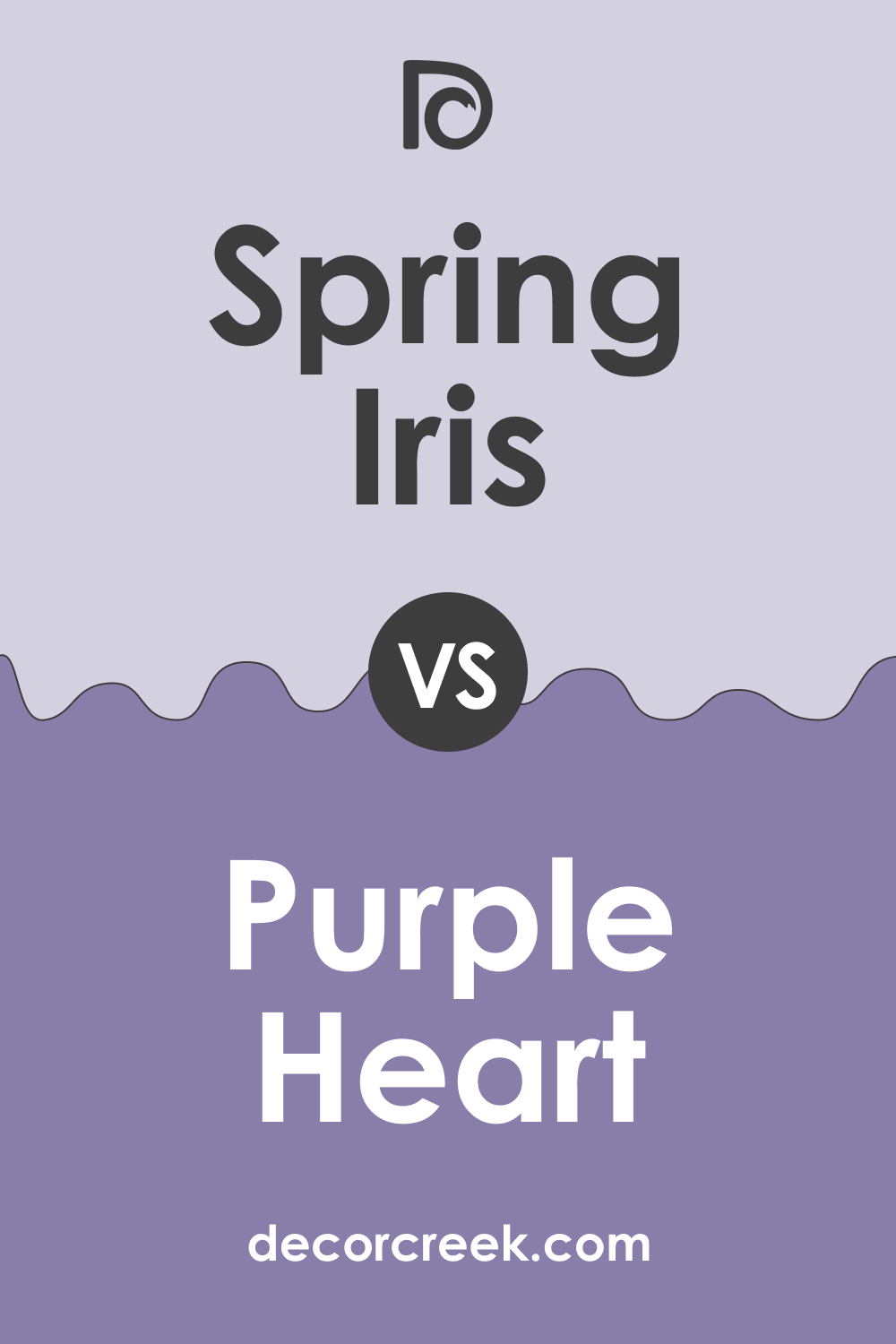 Spring Iris 1402 vs. BM 1406 Purple Heart