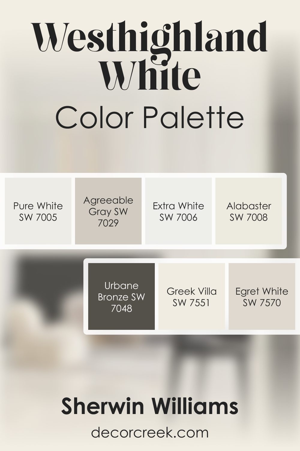 Westhighland White SW 7566 by Sherwin Williams Color Palette