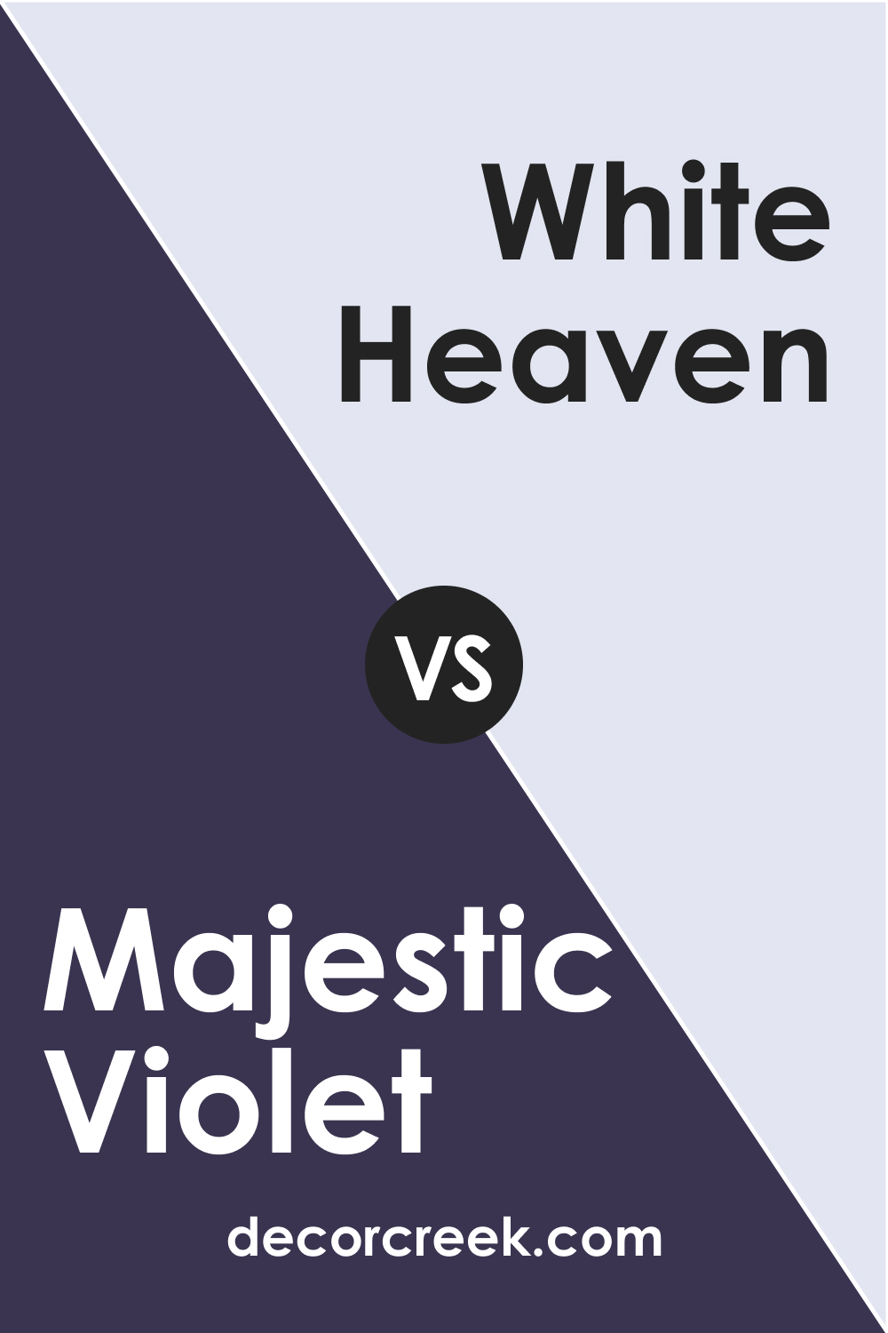 Majestic Violet 2068-10 vs. BM 2068-70 White Heaven