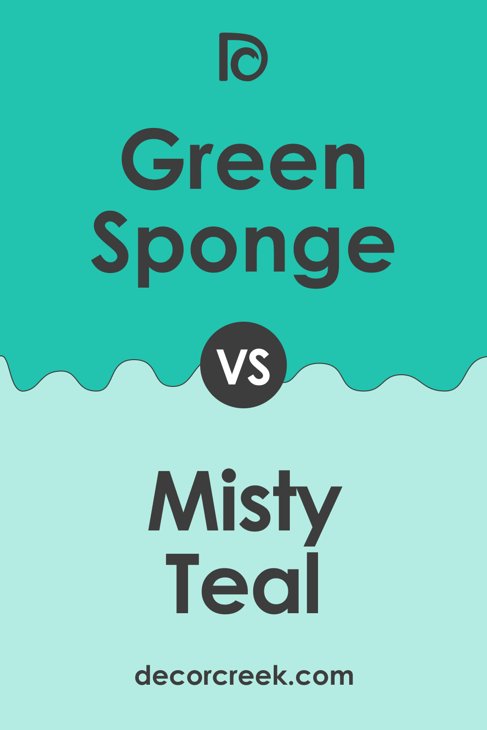 Green Sponge 2046-40 vs. Misty Teal 2046-60