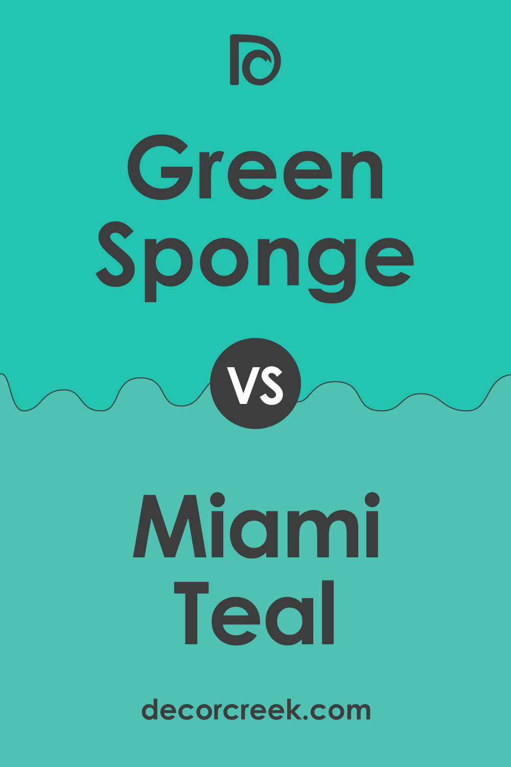 Green Sponge 2046-40 vs. Miami Teal 656