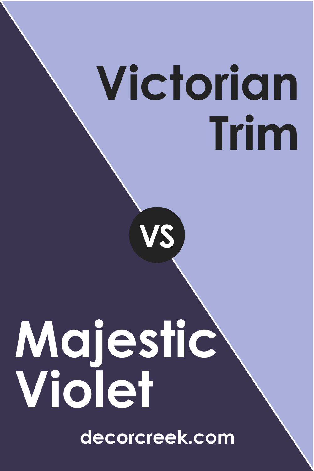 Majestic Violet 2068-10 vs. BM 2068-50 Victorian Trim