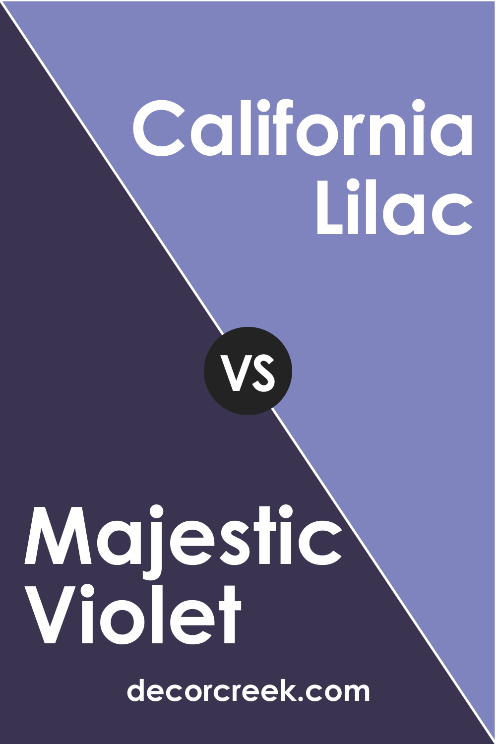 Majestic Violet 2068-10 vs. BM 2068-40 California Lilac