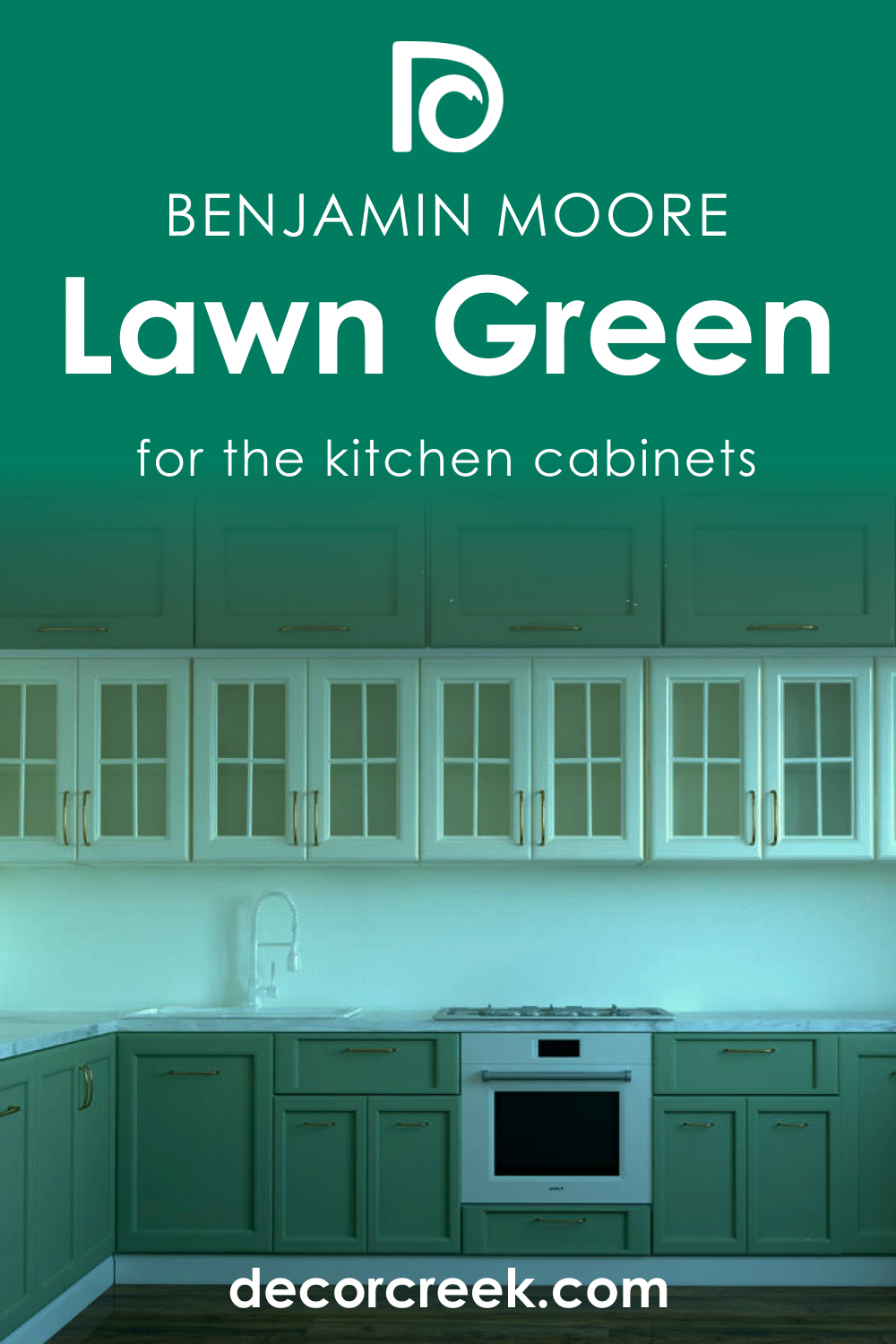 Lawn Green 2045-20 on the Kitchen Cabinets