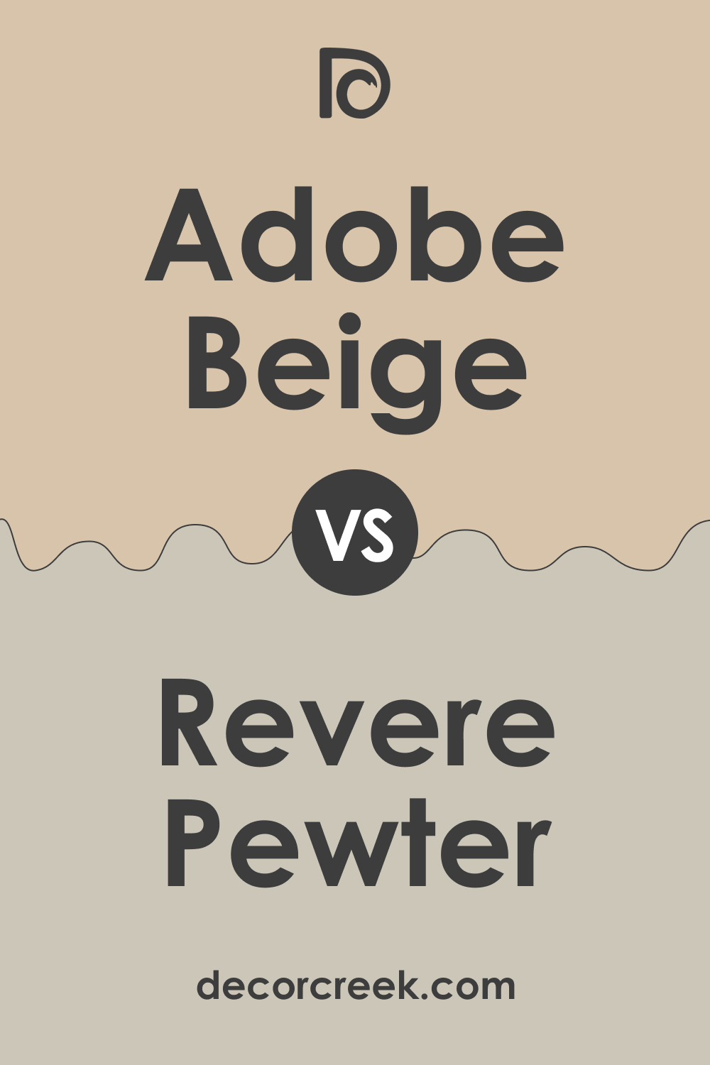 Adobe Beige AC-7 vs. HC-172 Revere Pewter