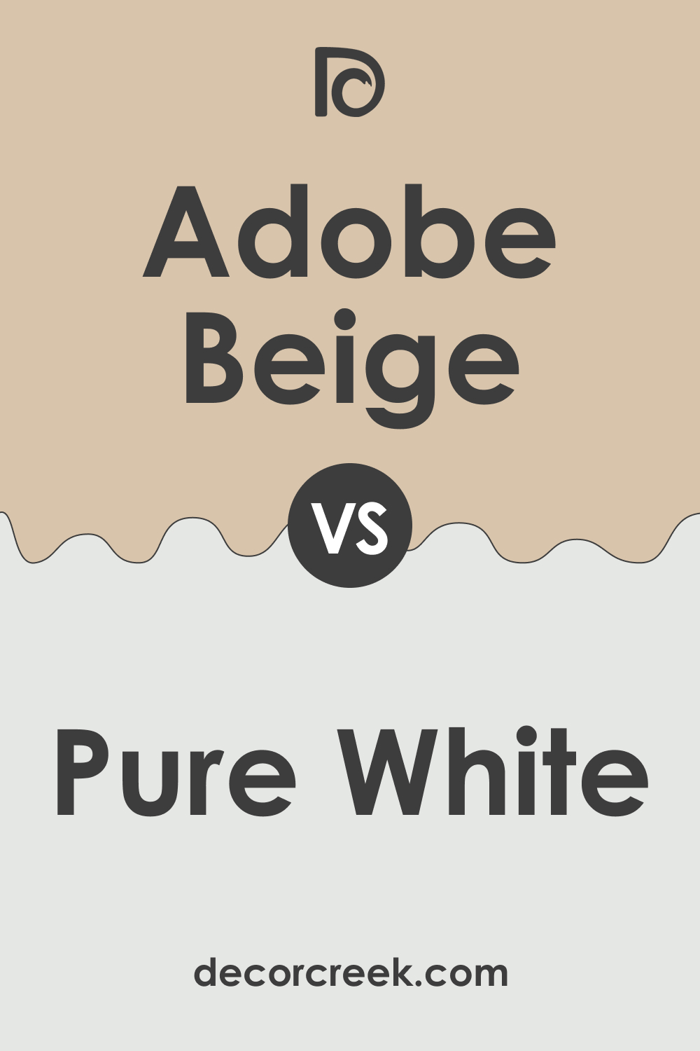 Adobe Beige AC-7 vs. OC-64 Pure White