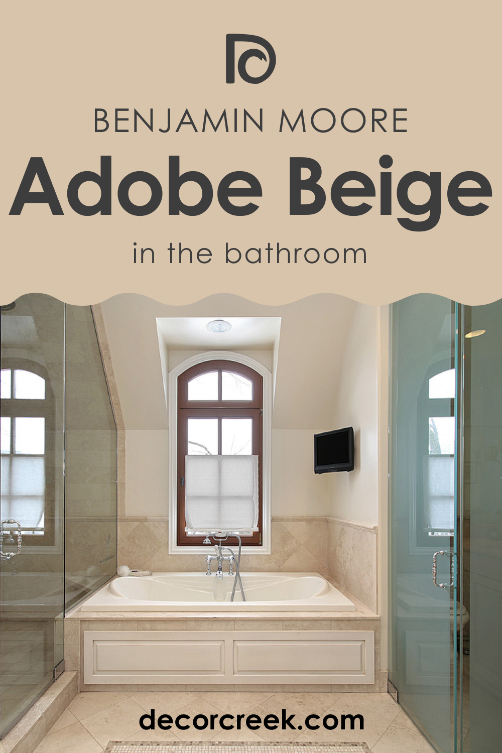Adobe Beige AC-7 In the Bathroom