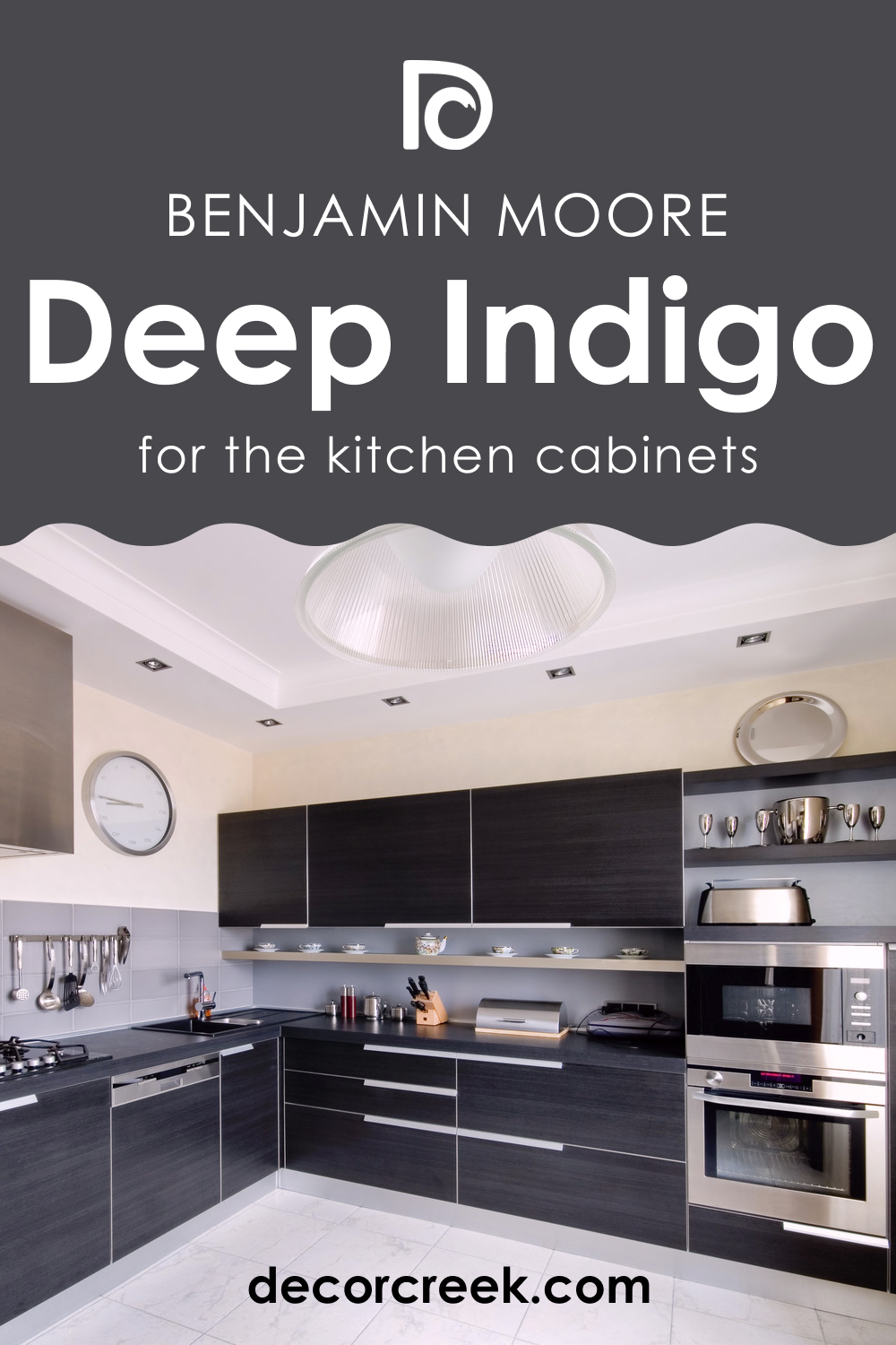 Deep Indigo 1442 on Kitchen Cabinets