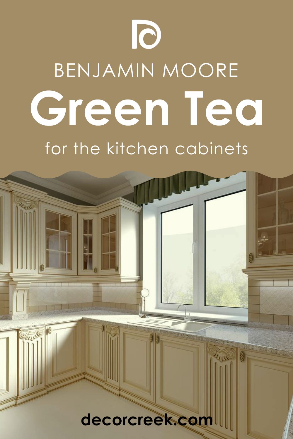 Green Tea 236 on the Kitchen Cabinets