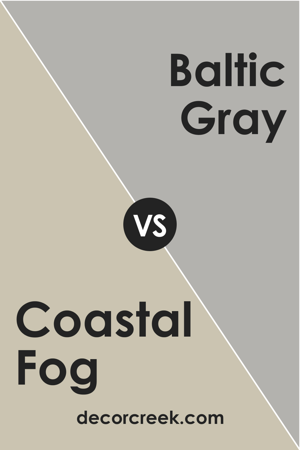 Coastal Fog AC-1 vs. BM 1467 Baltic Gray