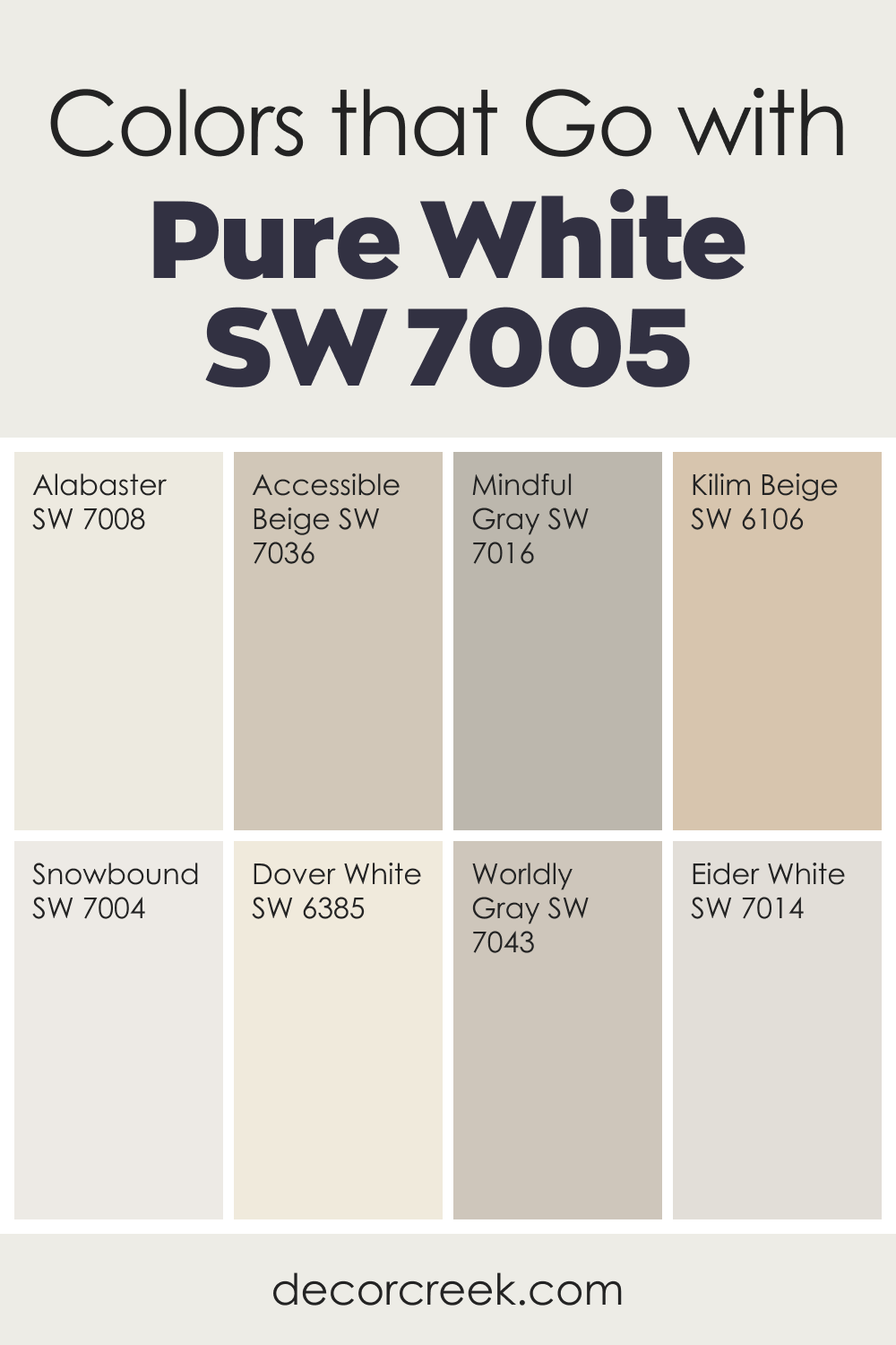Colors That Go With Pure White SW 7005 for a Bright and Welcoming Home