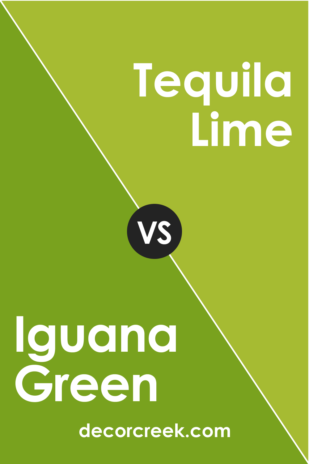 Iguana Green 2028-10 vs. BM 2028-30 Tequila Lime