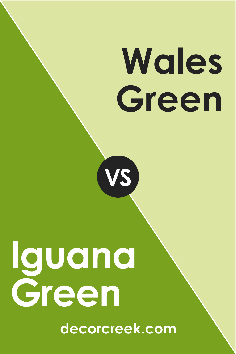 Iguana Green 2028-10 vs. BM 2028-50 Wales Green