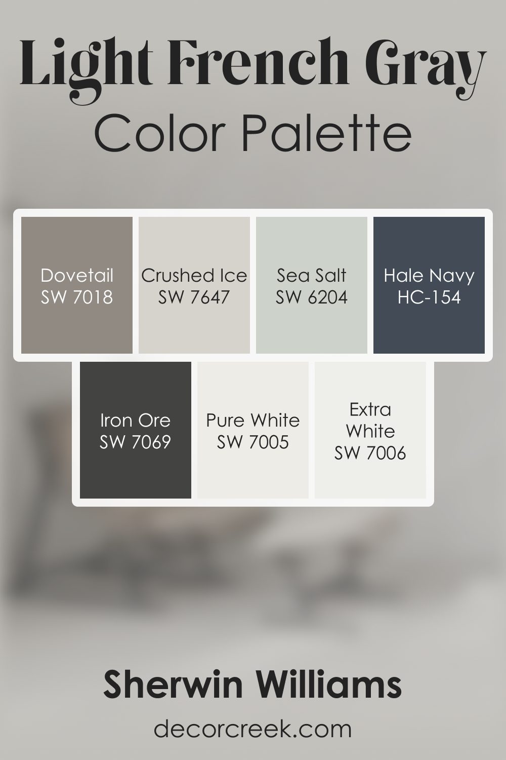 Light French Gray SW 0055 by Sherwin Williams Color Palette