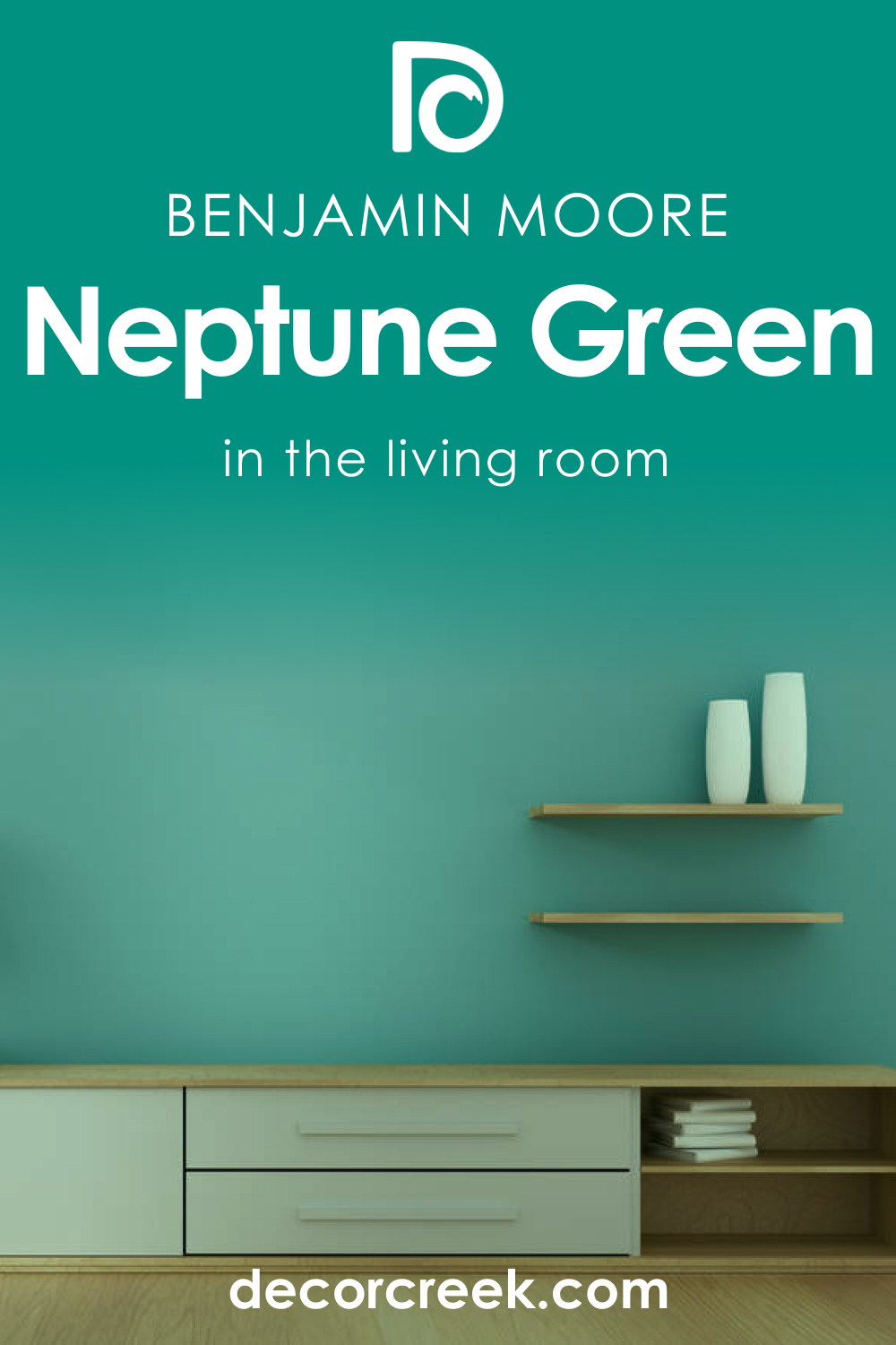 Neptune Green 658 in the Living Room