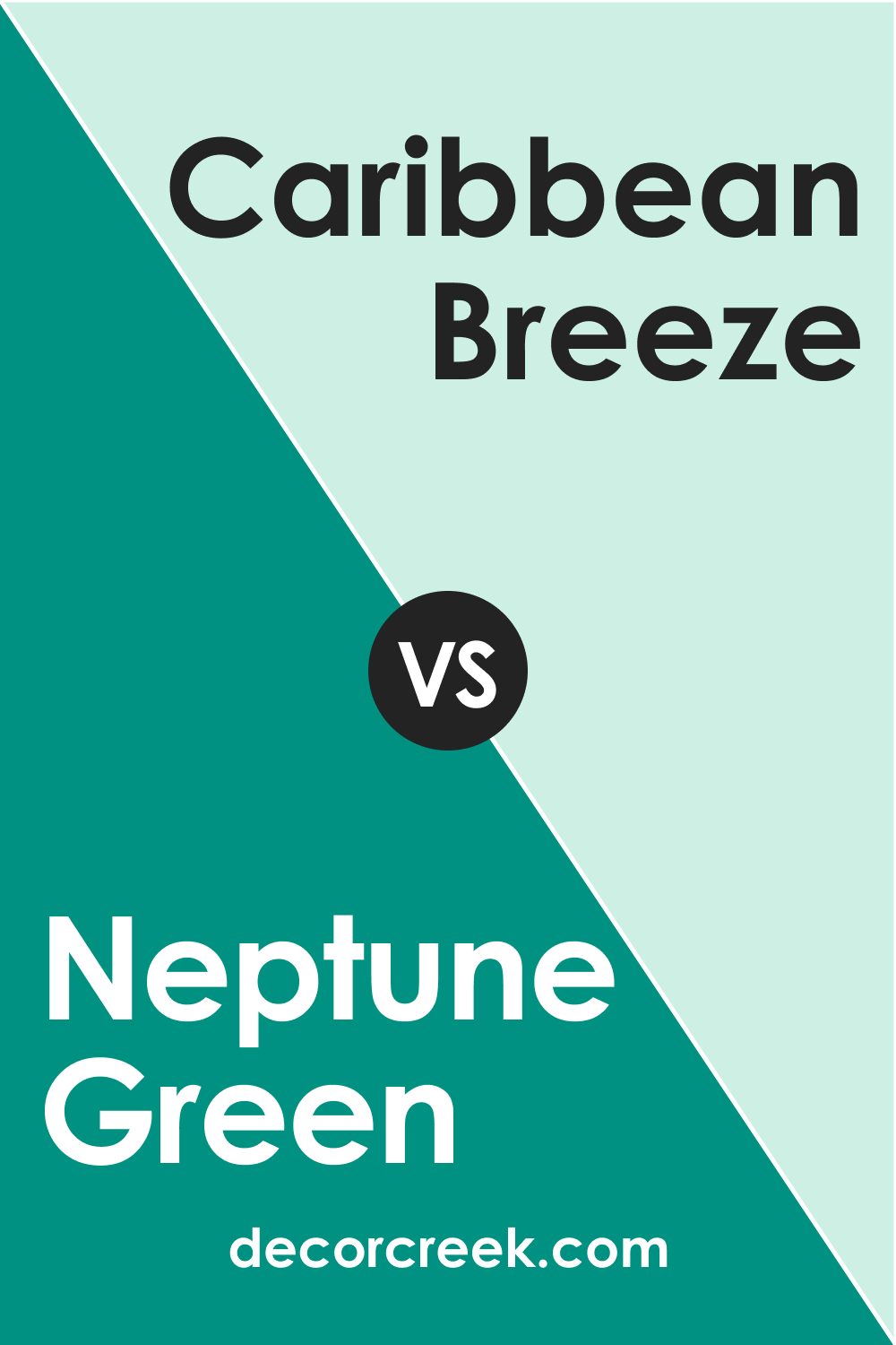 Neptune Green 658 vs. BM 652 Caribbean Breeze