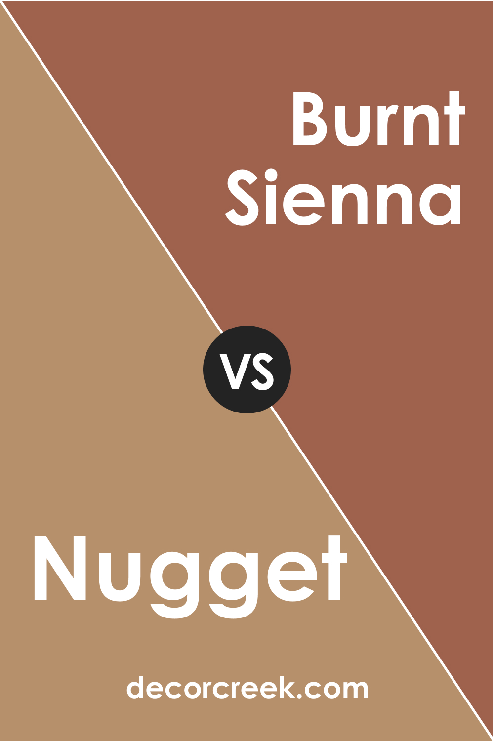 Nugget AC-9 vs. BM 1196 Burnt Sienna