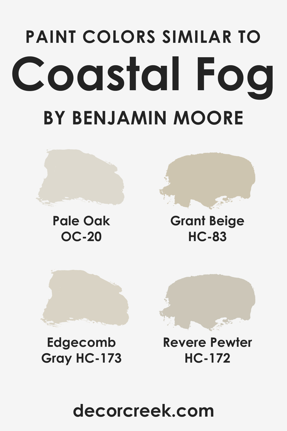 Colors Similar to Coastal Fog AC-1