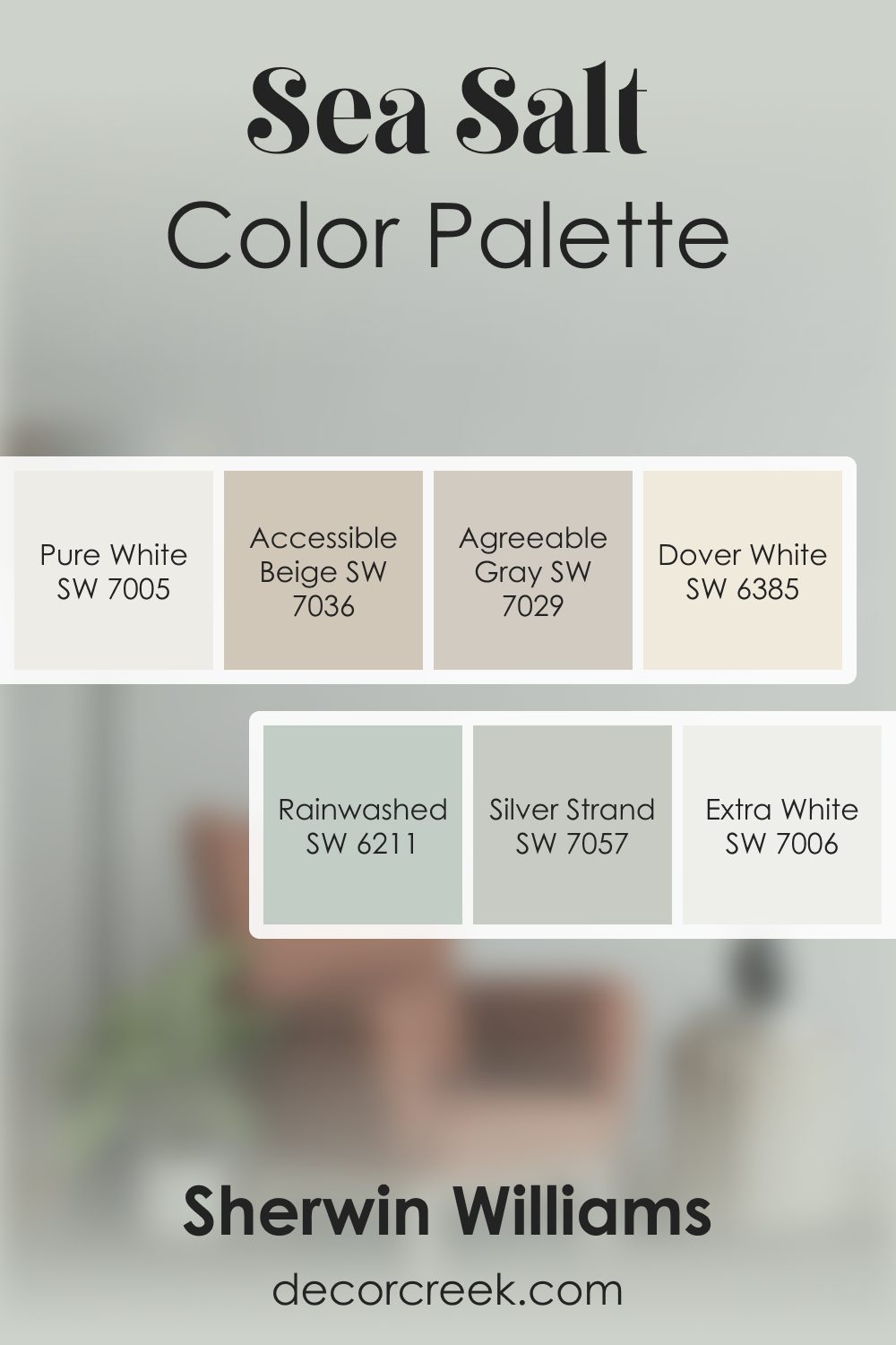 Sea Salt SW 6204 by Sherwin Williams Color Palette