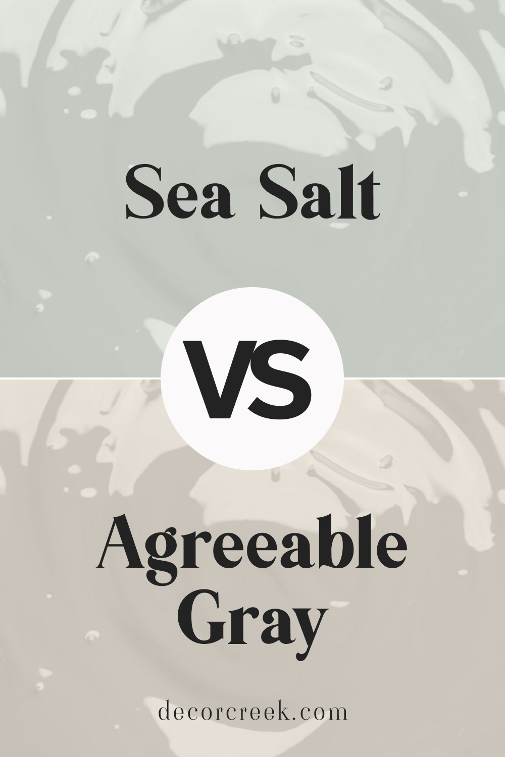 Sea Salt SW 6204 vs Agreeable Gray SW 7029